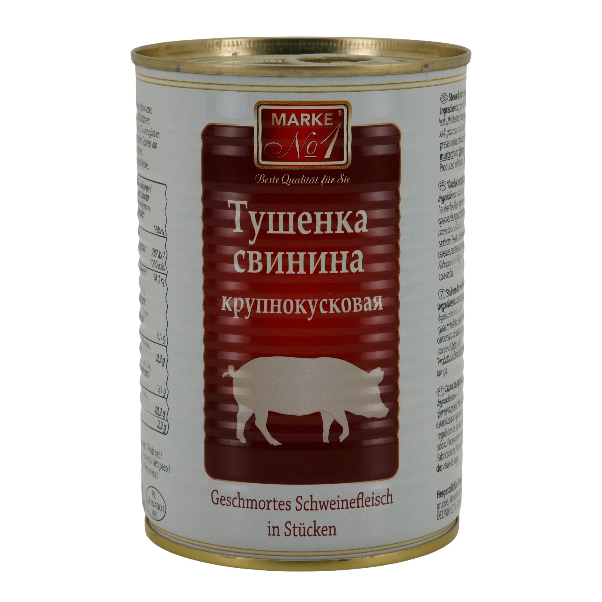 Schweinefleisch Marke No. 1 | Geschmort | in Stücken | 400 g - Taste Your World